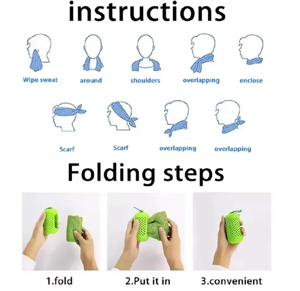 Cooling Towel with silicone storage