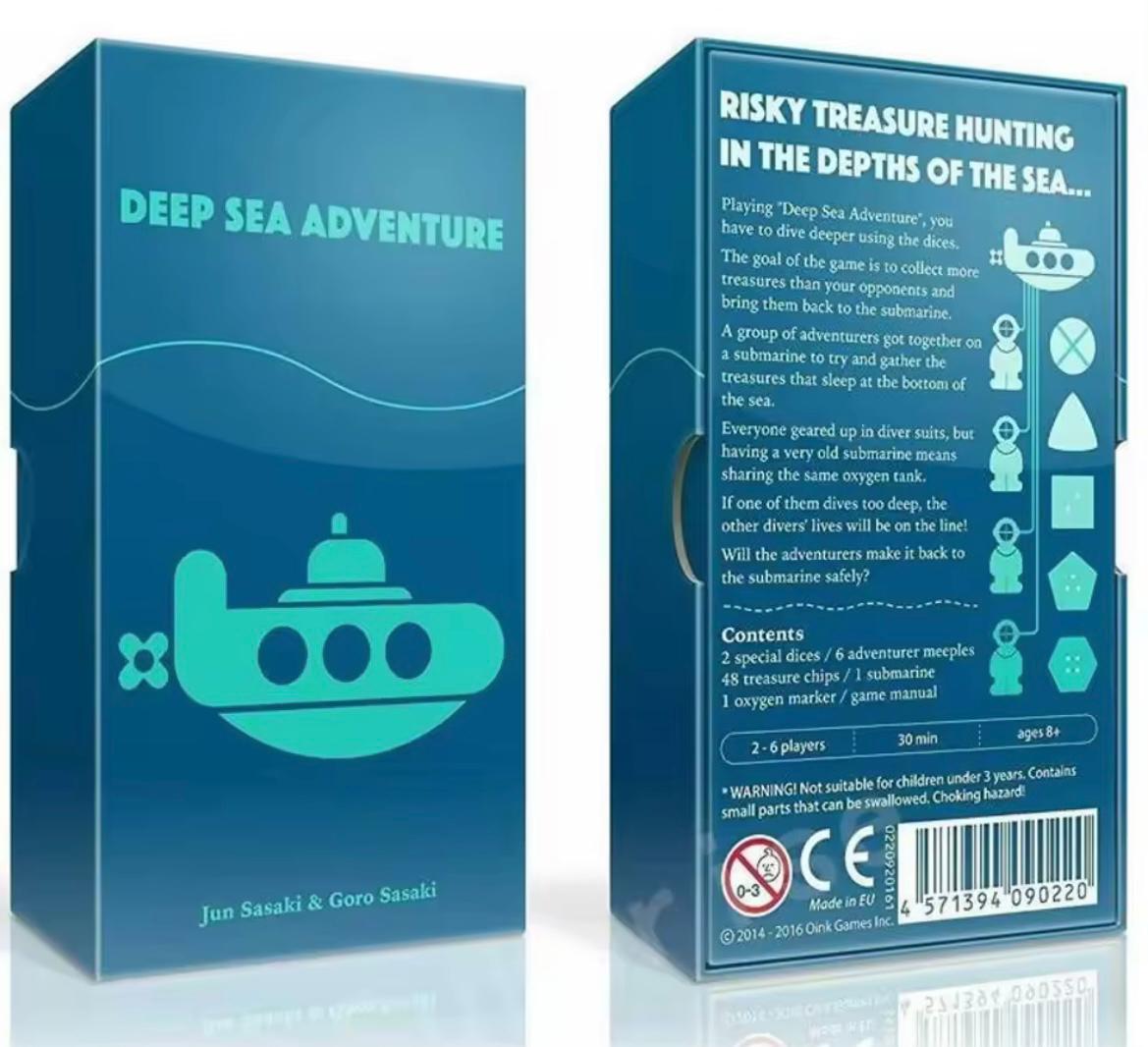 Deep sea adventure board game, a strategic game