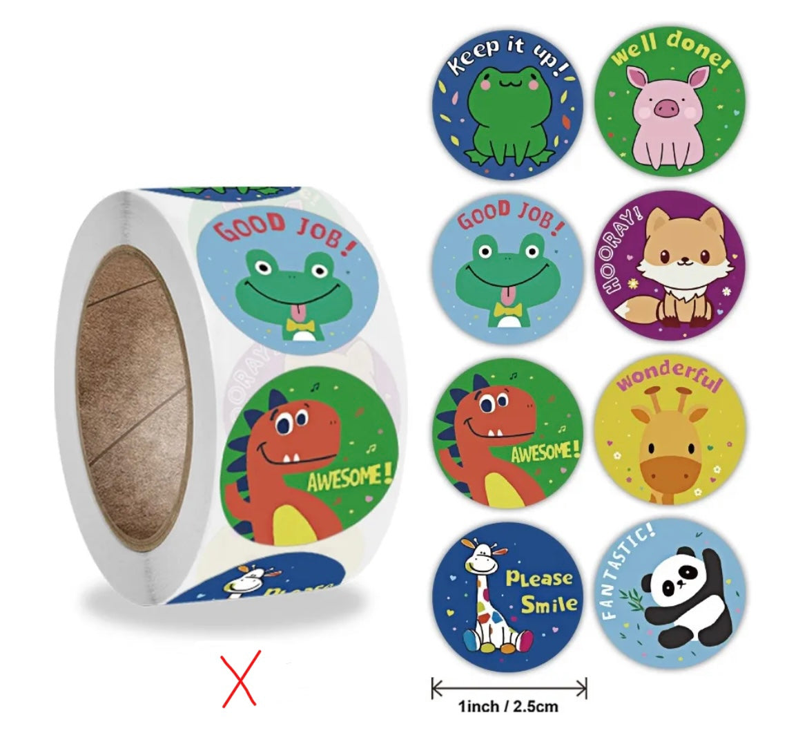 Encouraging Stickers multi pack, 7 Stickers, Reward stickers, Good Job,  Teacher Stickers Sticker for Sale by GACrafting