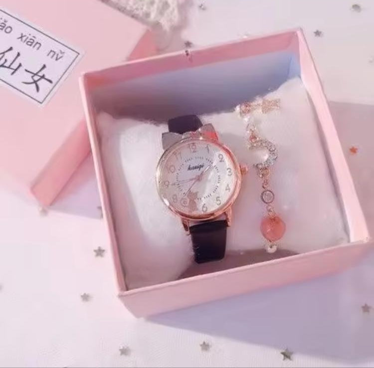 Ladies watch + bracelet