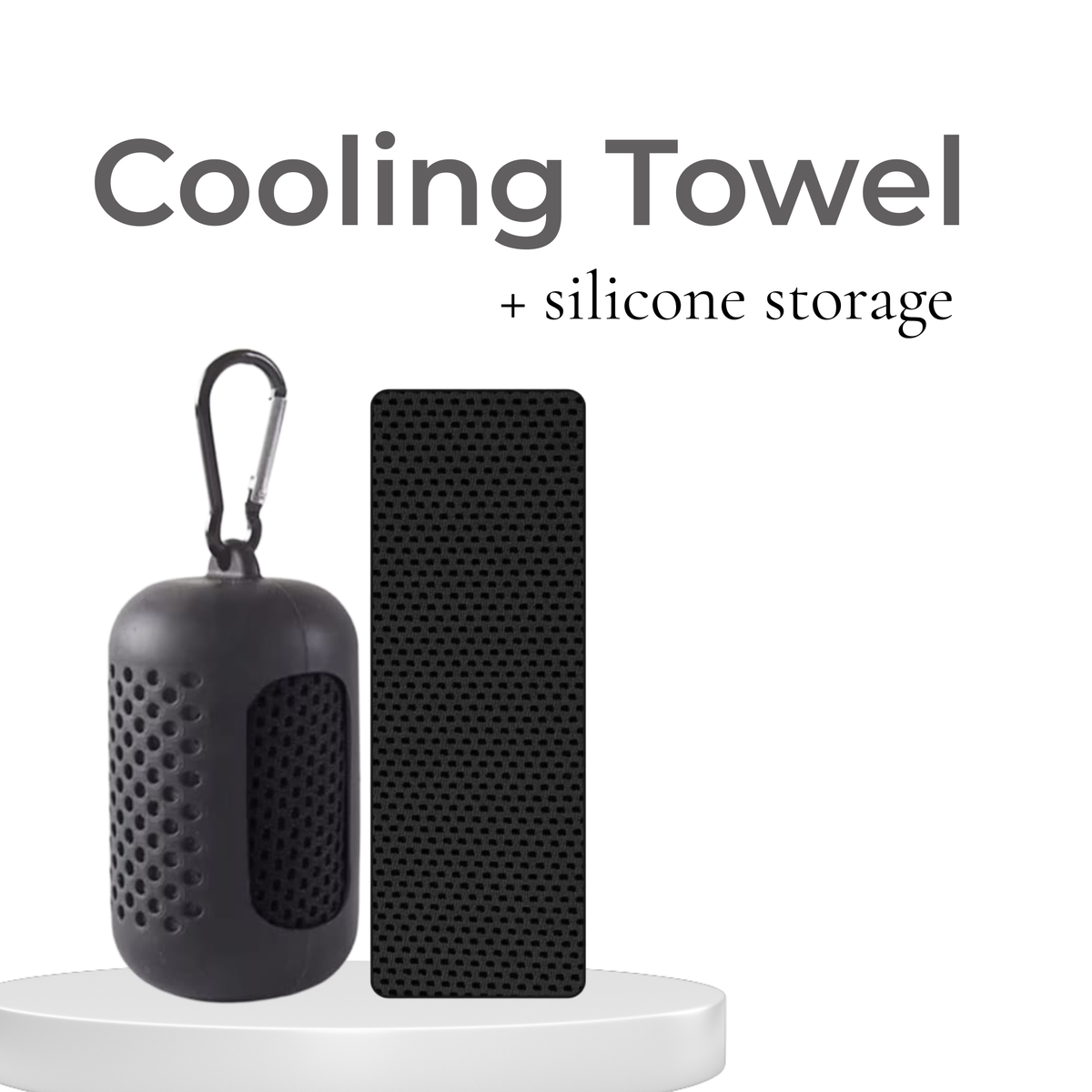 Cooling Towel with silicone storage