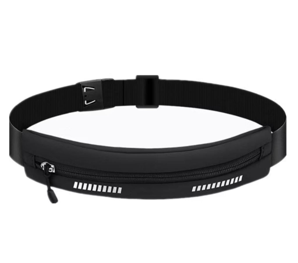 Black sports waist bag