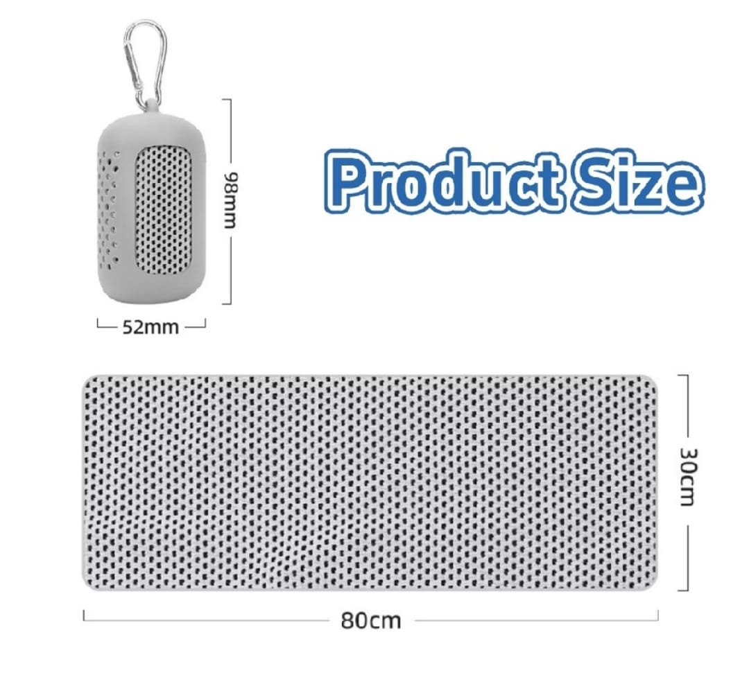 Cooling Towel with silicone storage