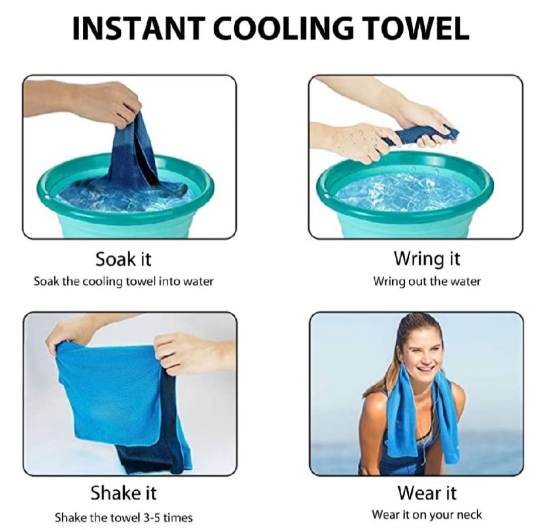 Cooling Towel with silicone storage
