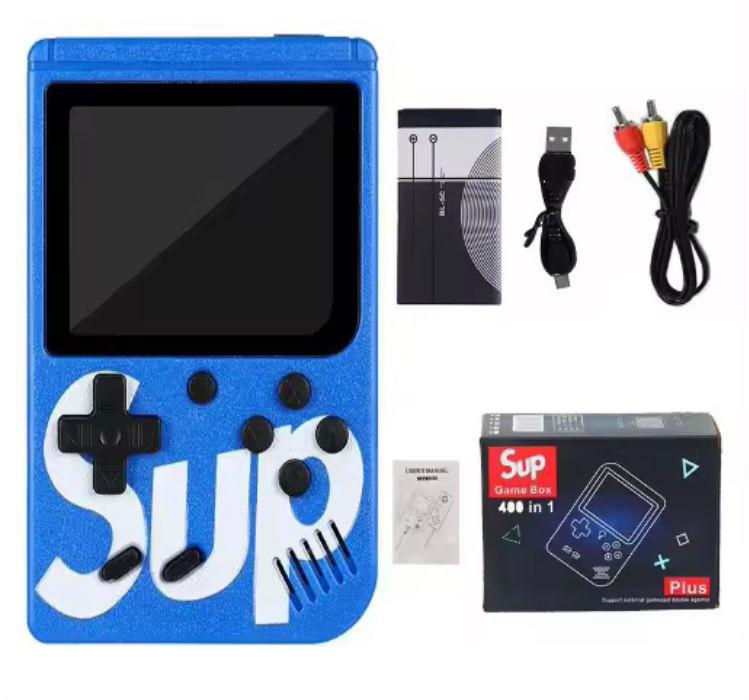 Handheld game console with preloaded 400 games