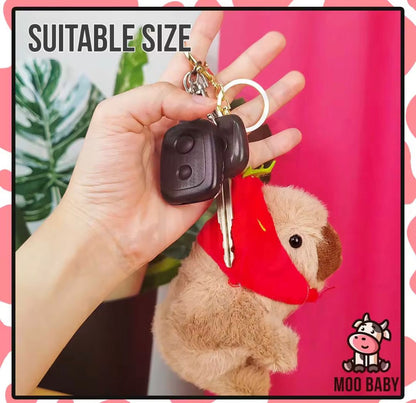 This Capybara keychain is a suitable size for your bags and keys