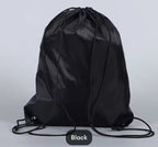Black Pickleball Drawstring bag