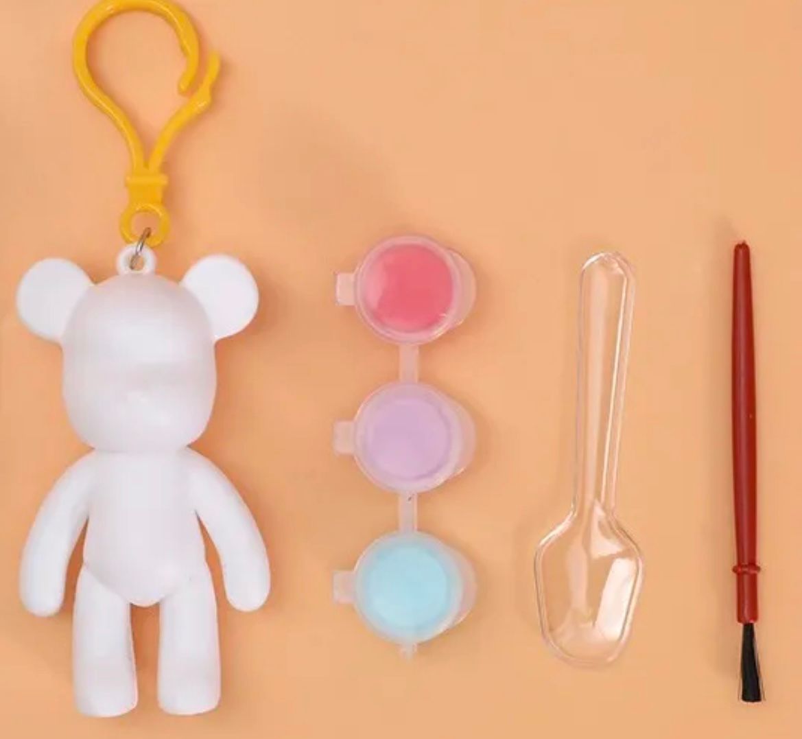 Art & Craft set - Make Your Own Bear Keychain - A Little Ripple